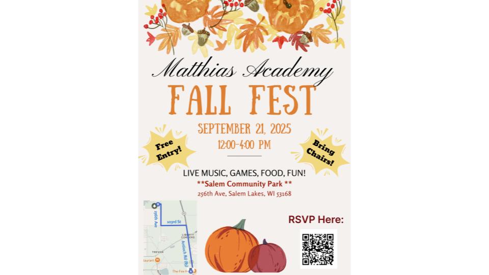 Fall Fest and Concert 2025 Flyer