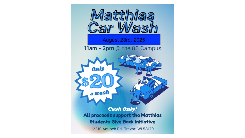 Car Wash Flyer for August 23, 20225