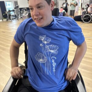 blue continue t-shirt