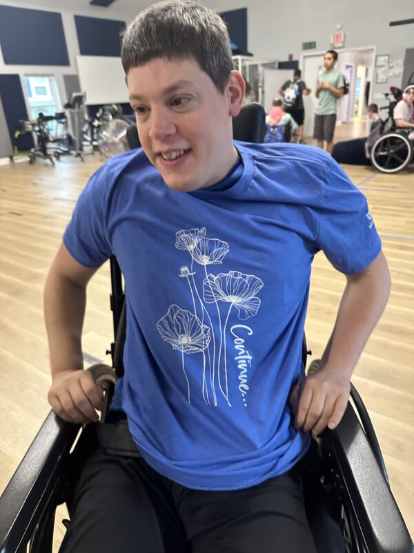blue continue t-shirt
