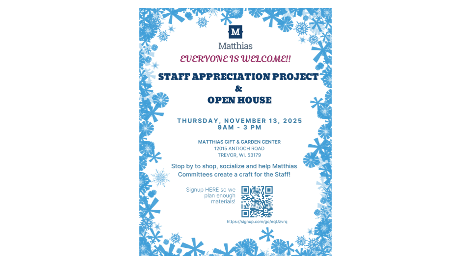 November 2025 Open House Flyer