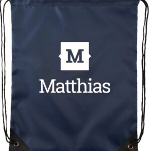 NAVY BLUE MATTHIAS DRAWSTRING BAG