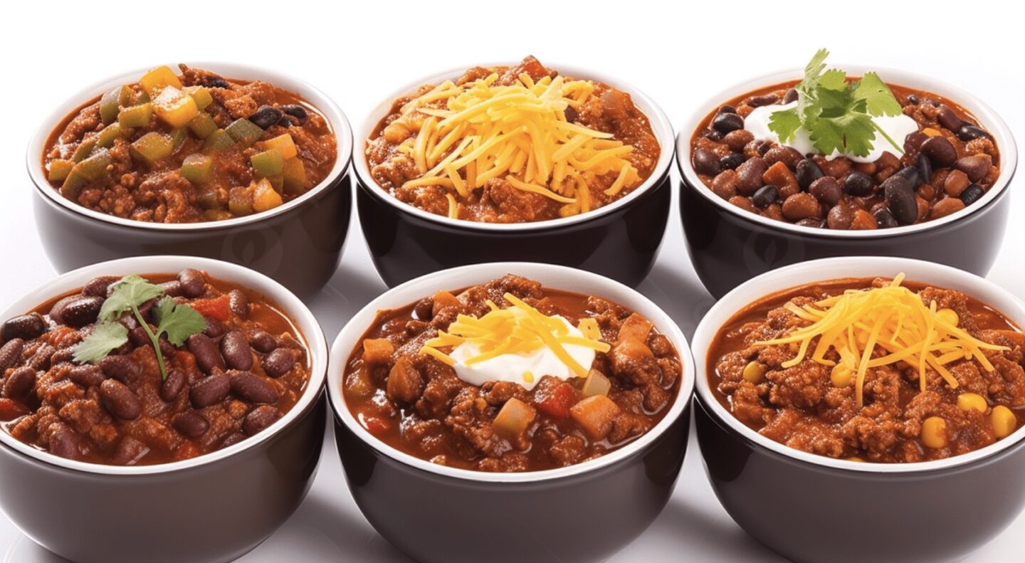 picture of bowls of chili
