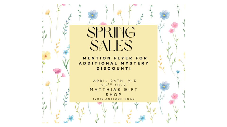 Gift Shop Spring Sale Flyer