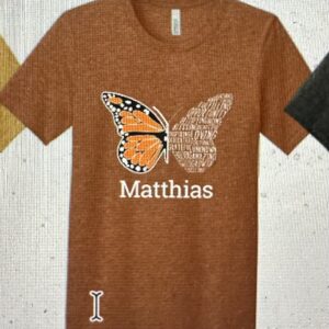 short sleeve Autumn butterfly shirt