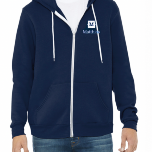 NAVY ZIP UP HOODIE